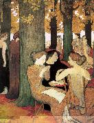 Maurice Denis The Muses in the Sacred Wood oil painting artist